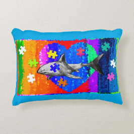 Autism Shark Dekokissen