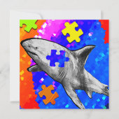 Autism Shark Flat Card (Vorderseite)
