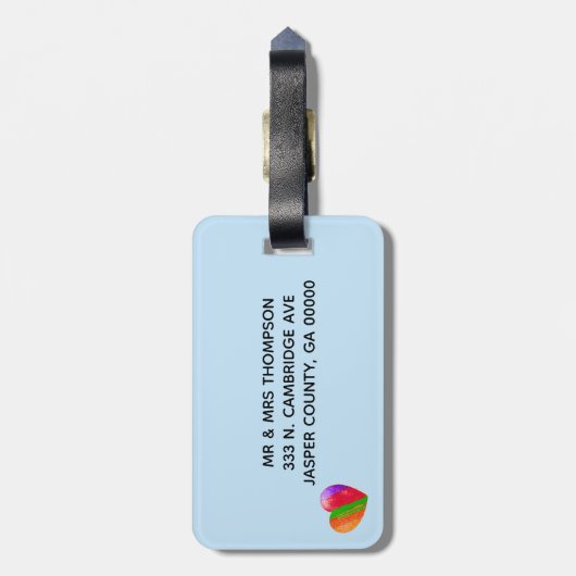 Autism Shark Gepäckanhänger (Rückseite vertikal)