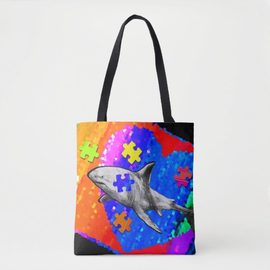 Autism Shark Tasche (Vorderseite)