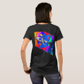 Autism Shark WOMANS BLACK T-Shirt (Schwarz voll)