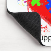 Autism Shining Heart Mousepad (Ecke)
