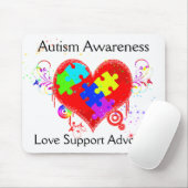 Autism Shining Heart Mousepad (Mit Mouse)