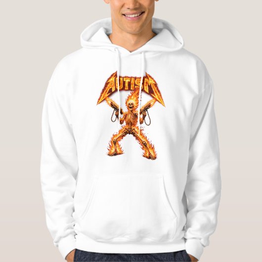 Autism Skeleton Funny Oddly Specific Dank Meme Hoodie (Vorderseite)