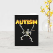 Autism Skeleton Meme Karte (Gelbe Blume)