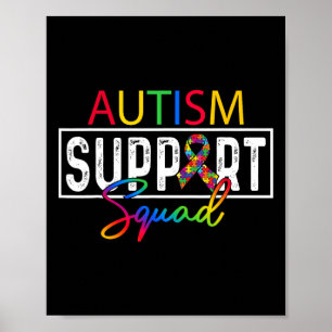 Autism-Squad-Bewusstseins-Autismus-Support-Team-Gr Poster