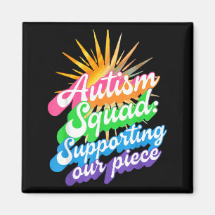 Autism Squad Bewusstseinsregenbogen Familienunters Magnet