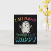 Autism Stimming Penguin Ich bekomme Flappy wenn ic Karte (Gelbe Blume)