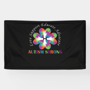 AUTISM STRONG Hands Autismus Sensibilisierung Banner