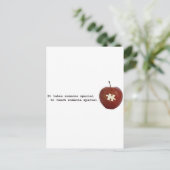 Autism Teacher Postkarte (Stehend Vorderseite)