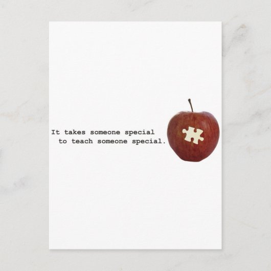 Autism Teacher Postkarte (Vorderseite)