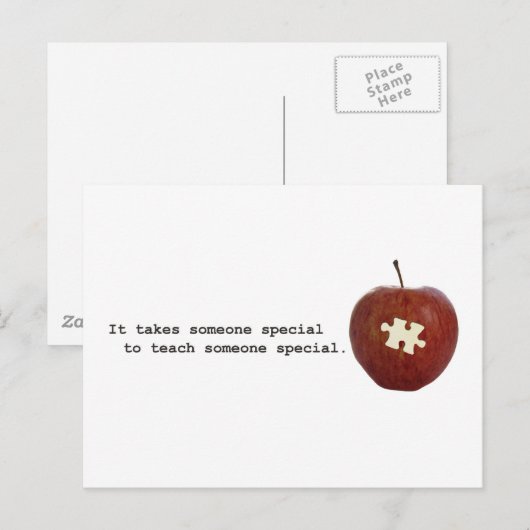 Autism Teacher Postkarte (Vorne/Hinten)