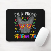 Autism Tio French Bulldog Dog Puzzle Gles Mousepad (Mit Mouse)