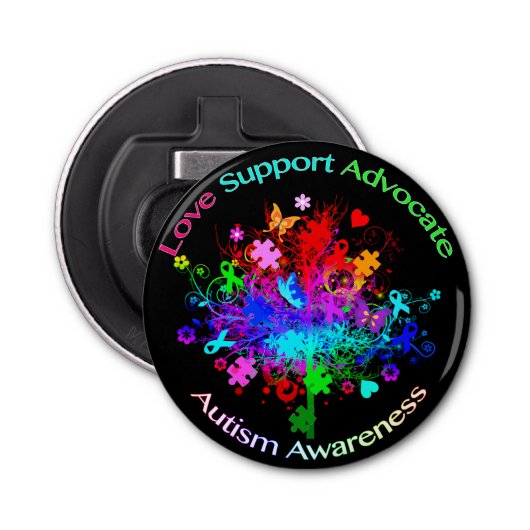 Autism Tree in Spectrum Flaschenöffner (Vorderseite)