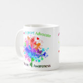 Autism Tree in Spectrum Kaffeetasse (Vorderseite Links)