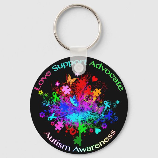 Autism Tree in Spectrum Schlüsselanhänger (Vorderseite)