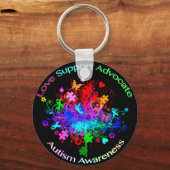Autism Tree in Spectrum Schlüsselanhänger (Vorderseite)