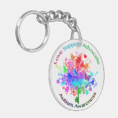 Autism Tree in Spectrum Schlüsselanhänger (Vorderseite links)