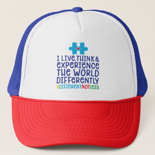 Autism Trucker Hat/Cap Truckerkappe (Vorderseite)