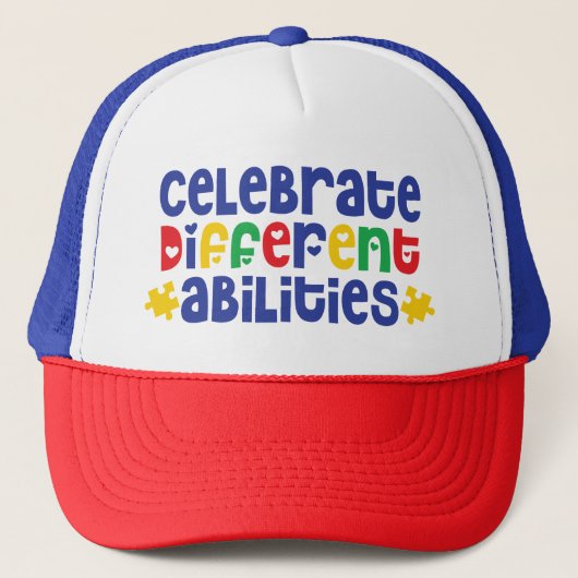 Autism Trucker Hat/Cap Truckerkappe (Vorderseite)