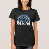 Autism  Women Men Rainbow Be Kind Autism Awareness T-Shirt (Vorderseite)