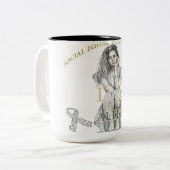 Autism Zweifarbige Tasse (Vorderseite Links)
