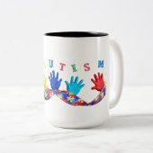 Autism Zweifarbige Tasse (VorderseiteRechts)