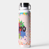 Autismo Rainbow Splash Trinkflasche (Rückseite)