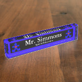 AutismPuzzlePiece.com-Vorlage - Lehrer Namensplakette (Seite)