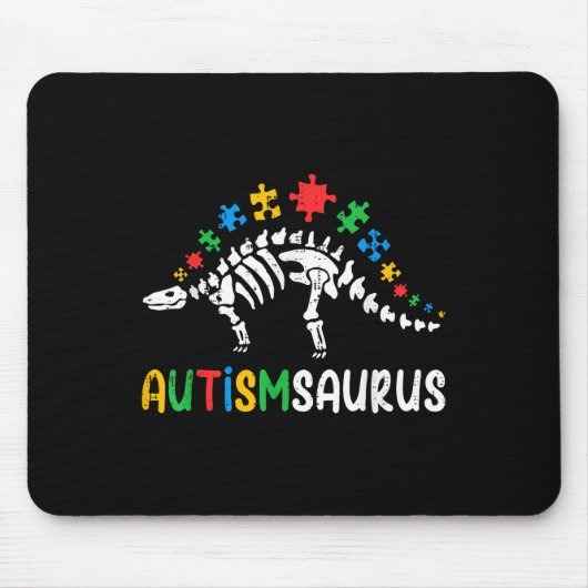 Autismsaurus Dinosaur Boys Kids Kleinkind Autismus Mousepad (Vorne)