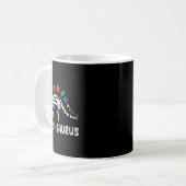 Autismsaurus Dinosaur Jungen Kinder Kleinkind Auti Kaffeetasse (Vorderseite Links)