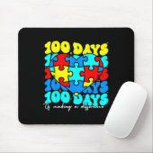 Autismus 100 Tage 100. Schullehrerautismus Mousepad (Mit Mouse)