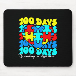 Autismus 100 Tage 100. Schullehrerautismus Mousepad