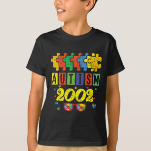 Autismus 2002 22. Geburtstag Sonnenblume Autismus T-Shirt