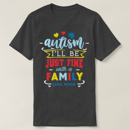 AUTISMUS 25 T-Shirt (Design vorne)