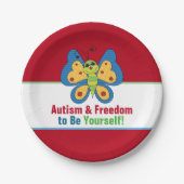 Autismus 7" Teller (Vorderseite)