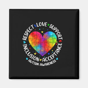 Autismus Achtung der Liebe Integration Akzeptanz B Magnet