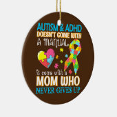 Autismus & Adhd kommt nicht mit manueller Hilfe Keramik Ornament (Rechts)