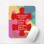 Autismus Akrostik Mousepad (Mit Mouse)
