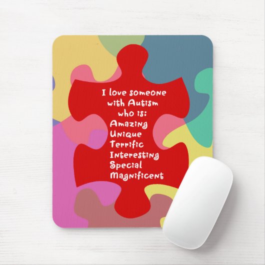 Autismus Akrostik Mousepad (Mit Mouse)