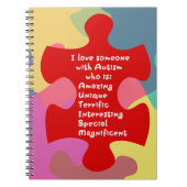 Autismus Akrostik Notizblock (Vorderseite)