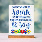 Autismus Akryllisches Zeichen Acrylschild (Neutral)