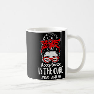 Autismus-Akzeptanz-Bewusstsein Rot-Statt-Unterstüt Kaffeetasse