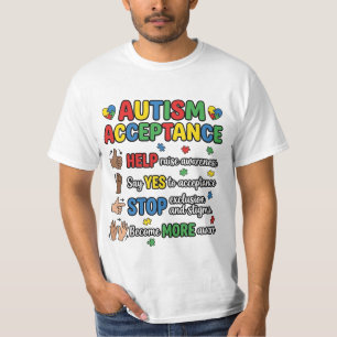 Autismus-Akzeptanz-Bewusstseinsunterstützung Neuro T-Shirt