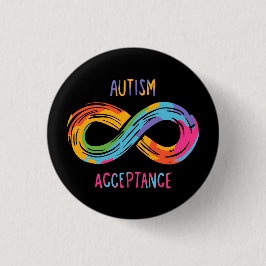 Autismus Akzeptanz Farbenfrohe Rainbow Infinity Sy Button
