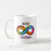 Autismus Akzeptanz Farbenfrohe Rainbow Infinity Sy Kaffeetasse (Links)