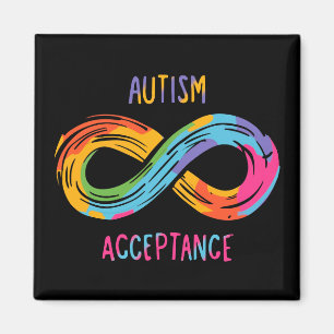 Autismus Akzeptanz Farbenfrohe Rainbow Infinity Sy Magnet