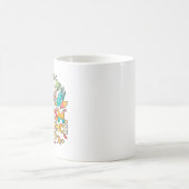 Autismus Akzeptanz Farbige Blume Kaffeetasse (Mittel)
