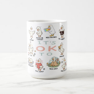 Autismus-Akzeptanz-Gans Es ist okay, anders zu s Kaffeetasse