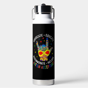 Autismus-Akzeptanz ILY-Handzeichen – Neurodiversit Trinkflasche